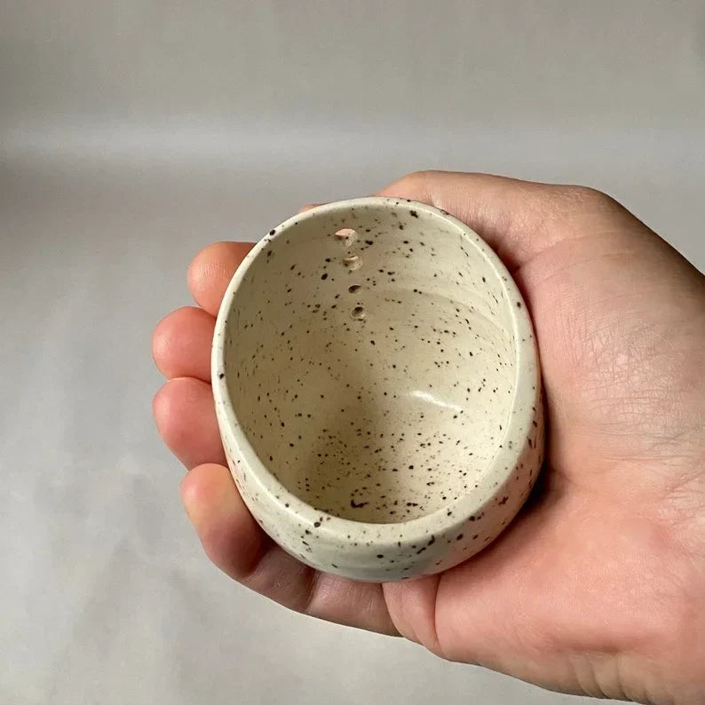 Merin HerbStrim — Handmade Porcelain Herb Stripper for Fresh Leaves