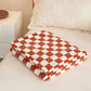 Liora — Soft Plush Checkerboard Plaid Sofa Blanket for Warmth