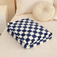 Liora — Soft Plush Checkerboard Plaid Sofa Blanket for Warmth