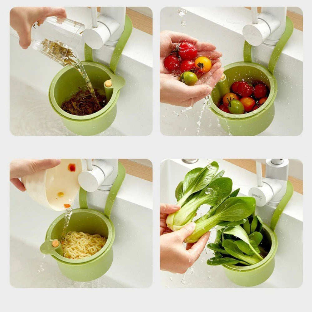 Neruvo — Kitchen Sink Drain Basket with Odor Control and Easy Waste Disposal