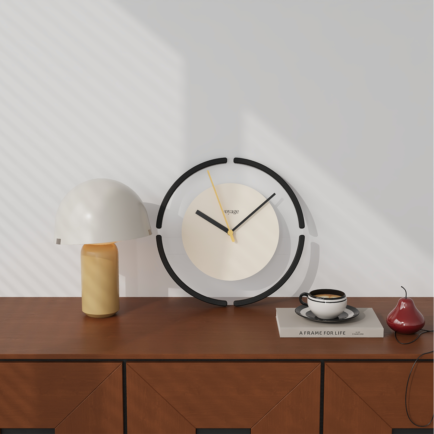 Norla — Modern Open-Ring Wall Clock with Silent Sweep