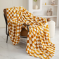 Liora — Soft Plush Checkerboard Plaid Sofa Blanket for Warmth