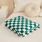Liora — Soft Plush Checkerboard Plaid Sofa Blanket for Warmth