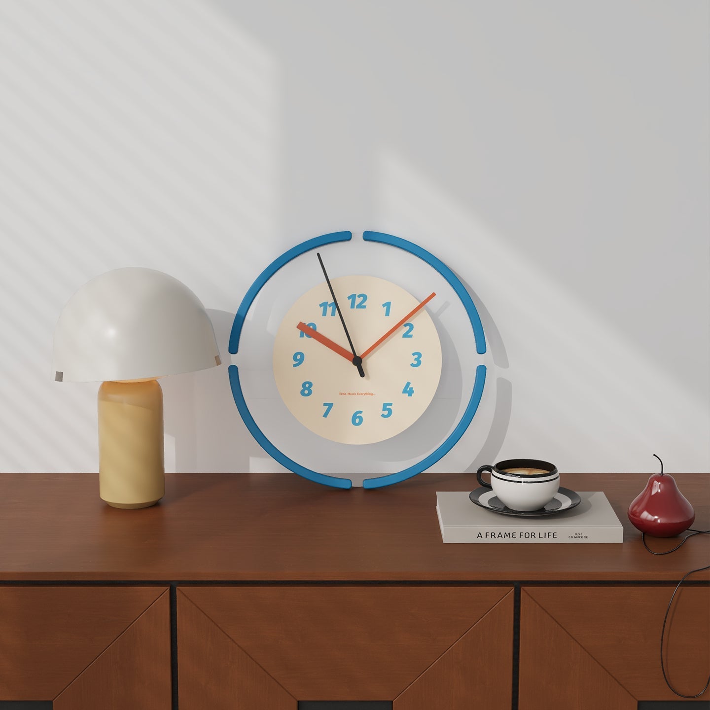 Norla — Modern Open-Ring Wall Clock with Silent Sweep