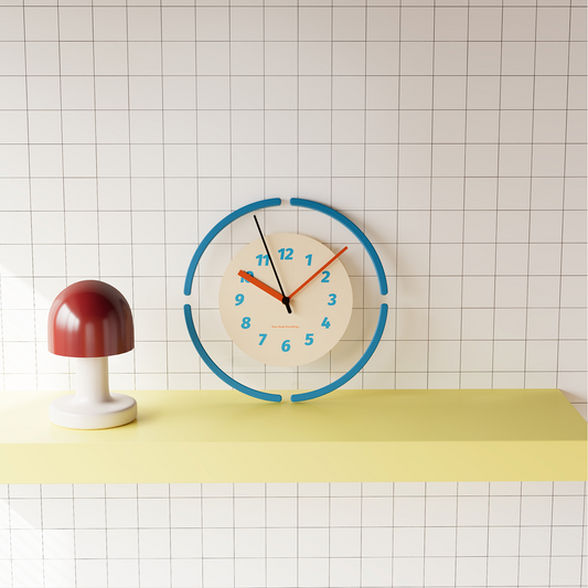 Norla — Modern Open-Ring Wall Clock with Silent Sweep