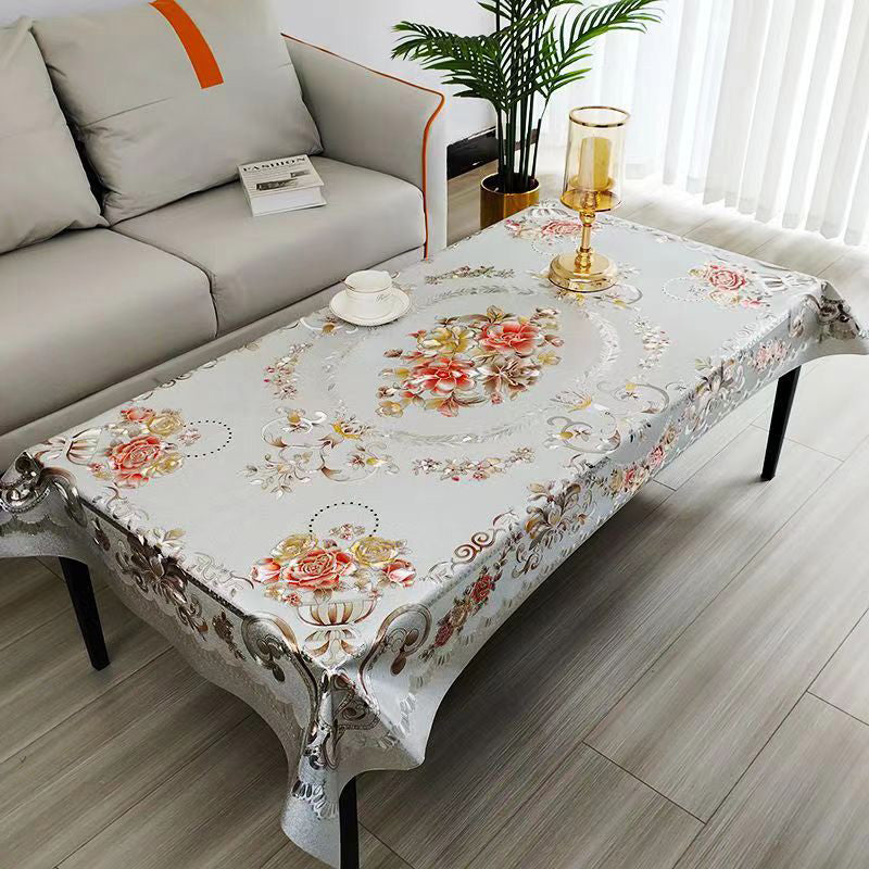 Glimora Multifuntional Waterproof Oilproof Floral Tablecloth