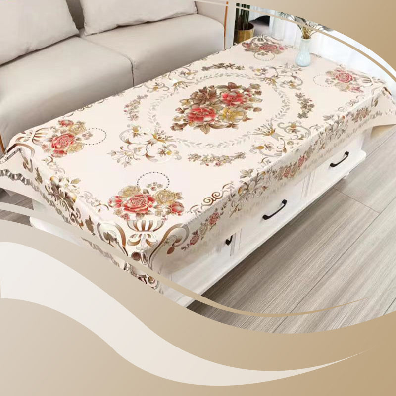 Glimora Multifuntional Waterproof Oilproof Floral Tablecloth